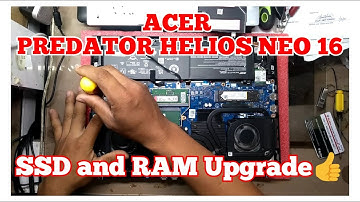 Acer PREDATOR HELIOS NEO 16 / SSD and MEMORY RAM Upgrade