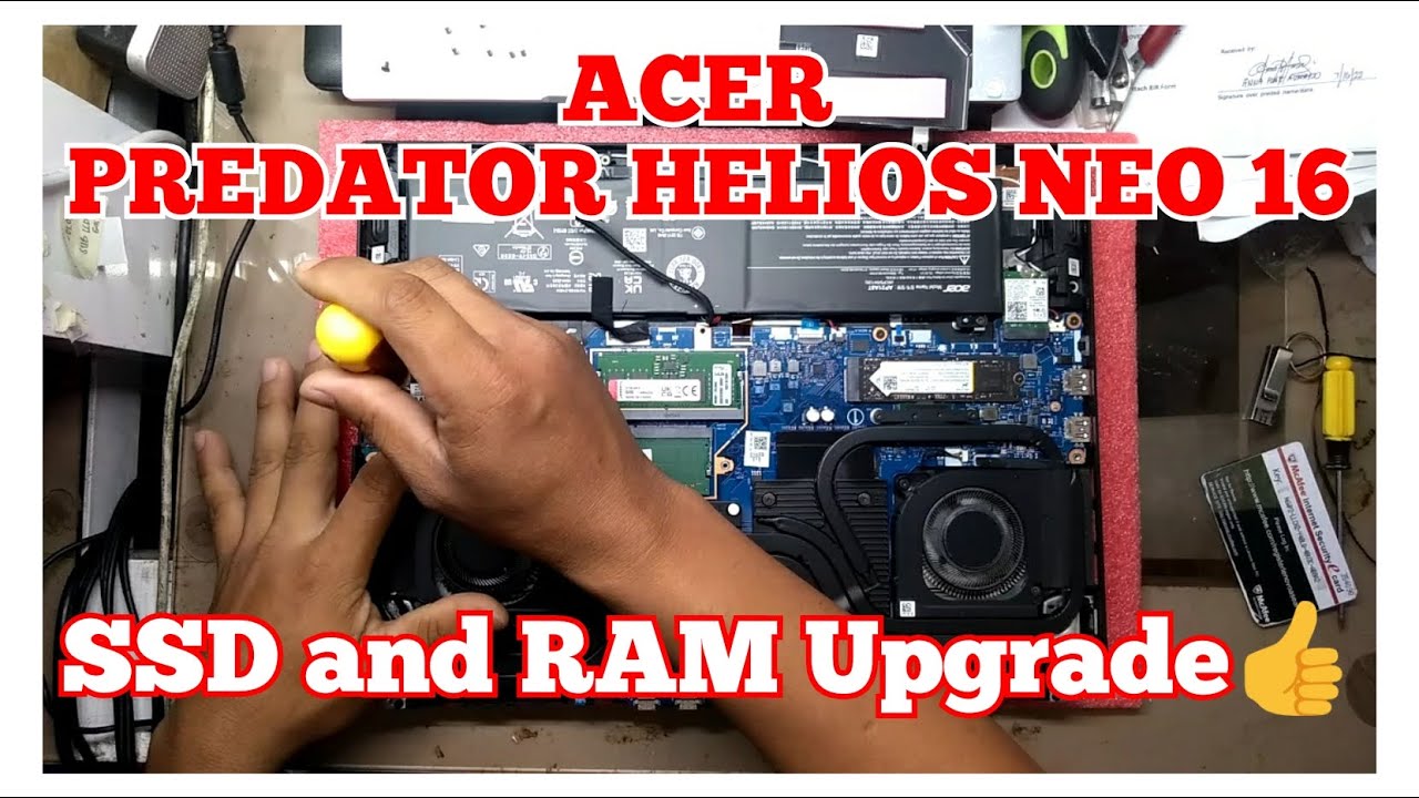 Acer PREDATOR HELIOS NEO 16 / SSD and MEMORY RAM Upgrade