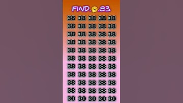 Find the odd number 83 and subscribe my channel 🙏🥺🙏#trending #quiz #viralvideo  @quiz_tester_01