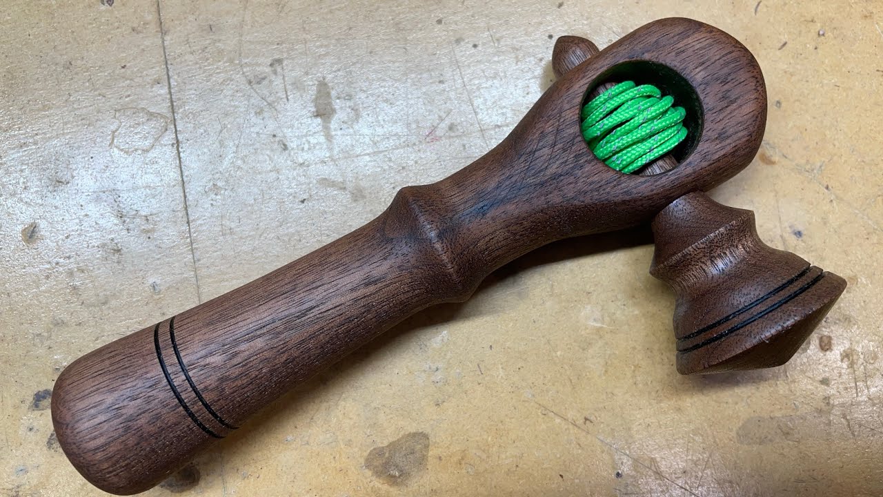 Lathe gift idea spinning top with string YouTube