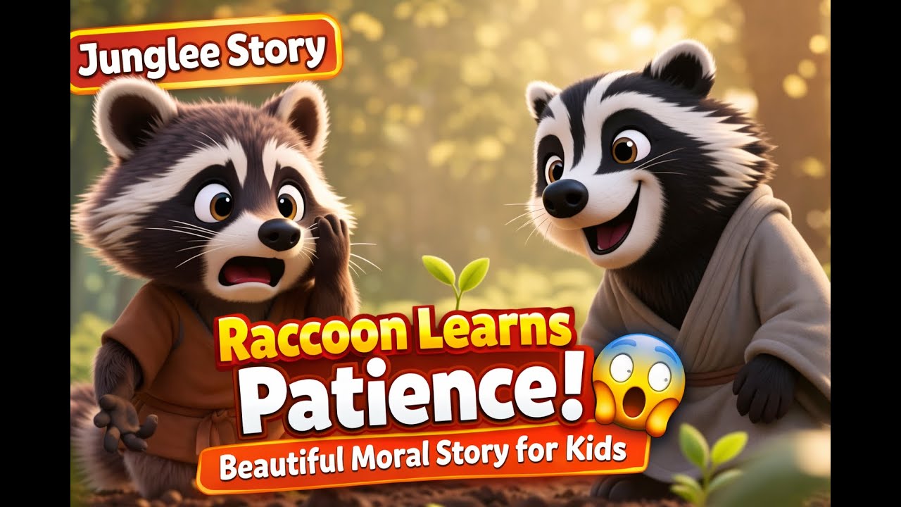 A Cute Raccoon’s Journey to Patience | Bedtime Story