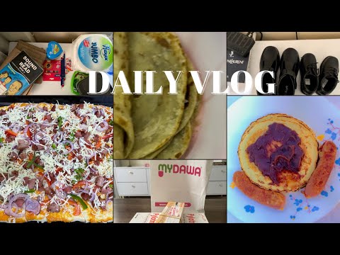 DAILY VLOG: Days in the life/MAKING PIZZA & FLUFFY PANCAKES/ BACK TO SCHOOL MINI HAUL/ UNWELL 🤒