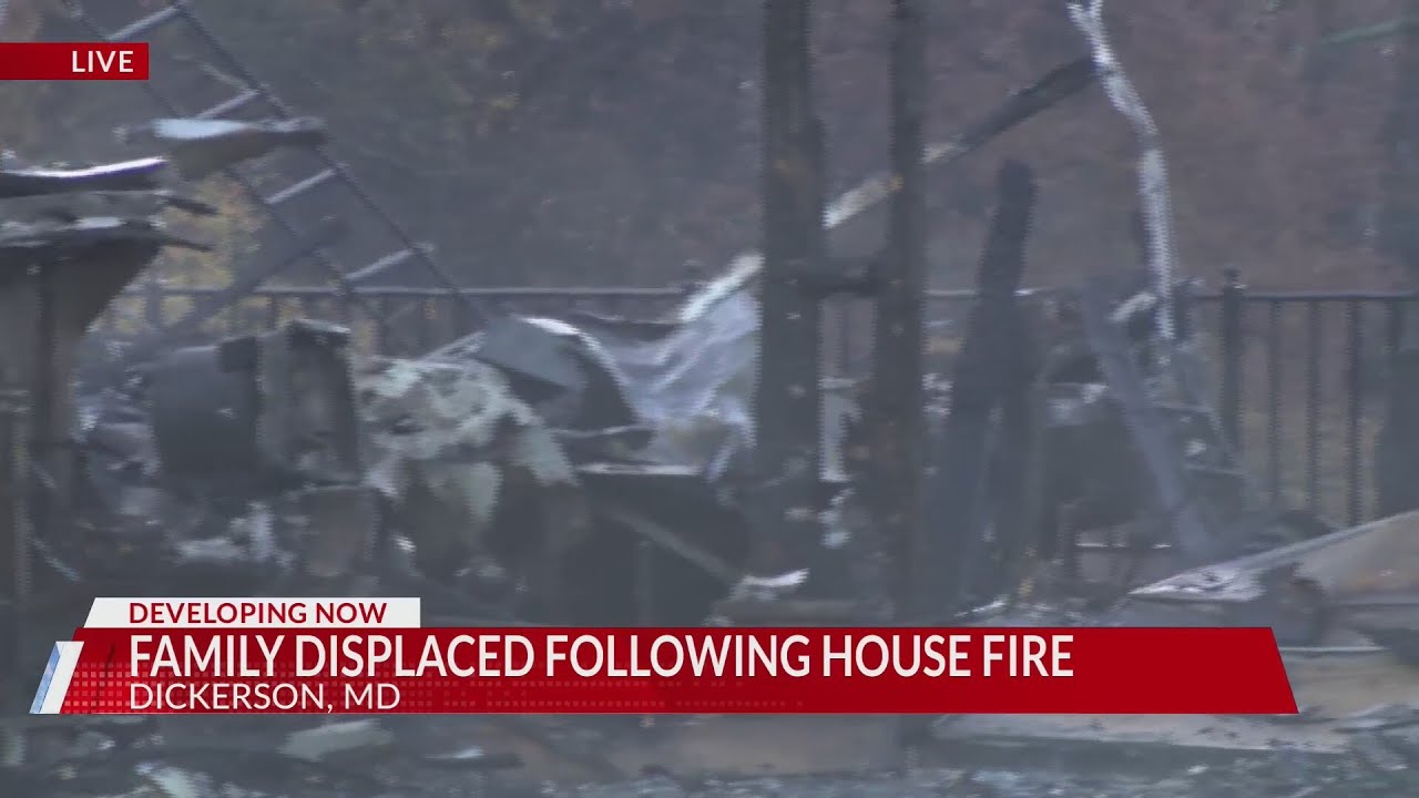 Family of 6 displaced following house fire in Montgomery County - YouTube