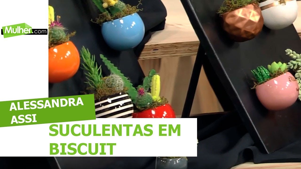 Suculentas em biscuit - Alessandra Assi - 16/04/2018