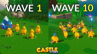 I Survived 10 Waves Of Castle Story screenshot 3