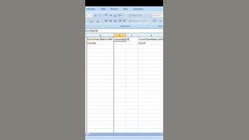 || Counting non blank cells || COUNTA || Excel formula ||To understand in detail watch full video ||