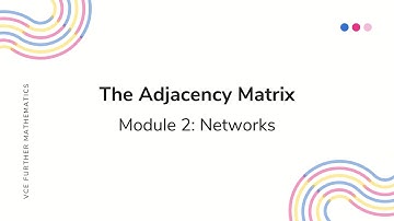 The Adjacency Matrix