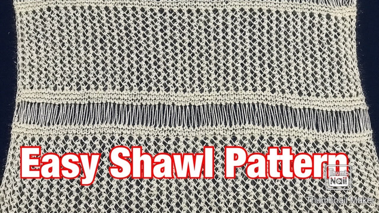 Şişle yapılan en kolay şal modeli/ The easiest shawl pattern.(ENGLISH SUBTITLES)