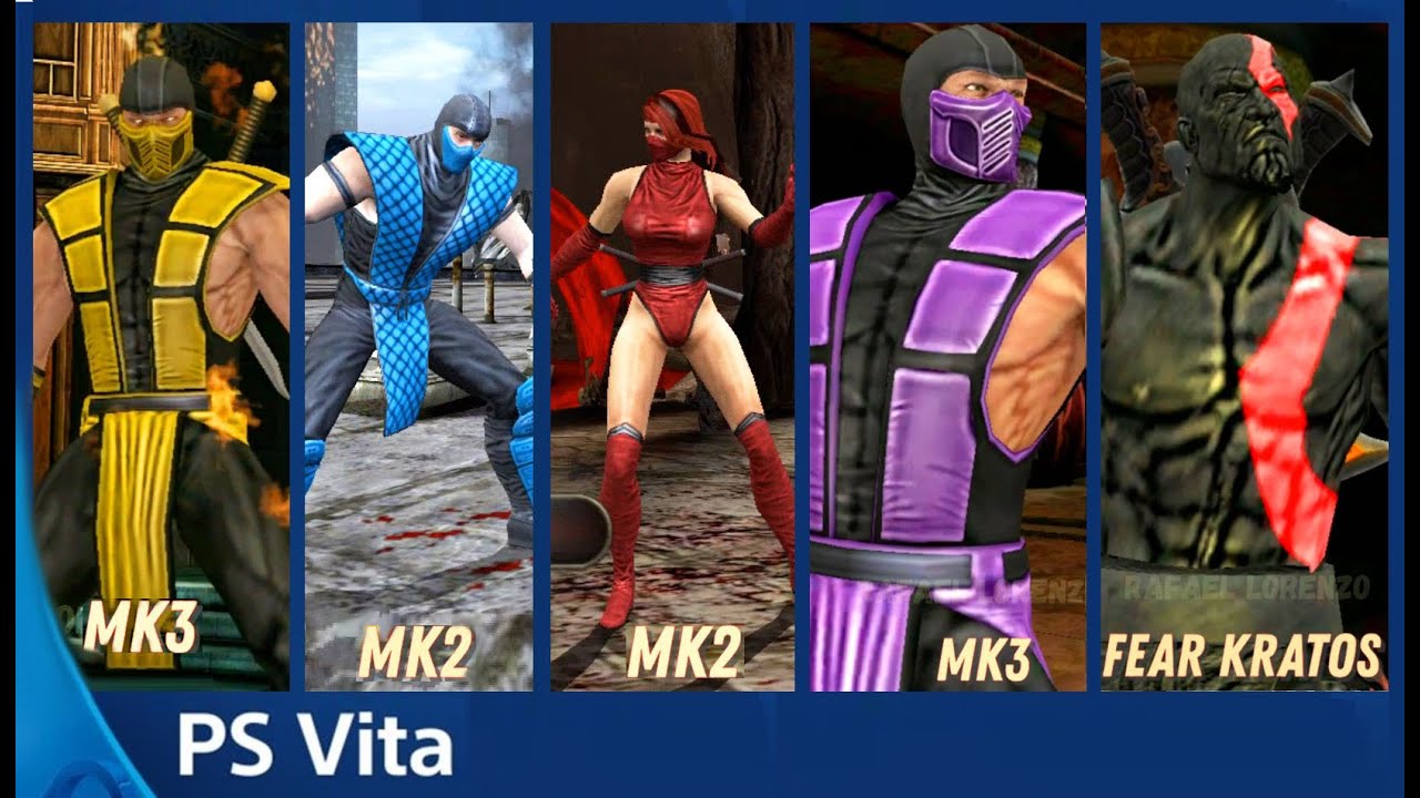 Mortal Kombat 9 PSVita - ALL Skins and Costumes in Intros and Victory Poses MK9 MKKE HD 1080p 60 fps