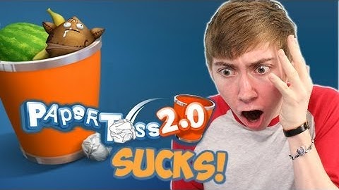 PAPER TOSS 2.0 (iPhone Gameplay Video)