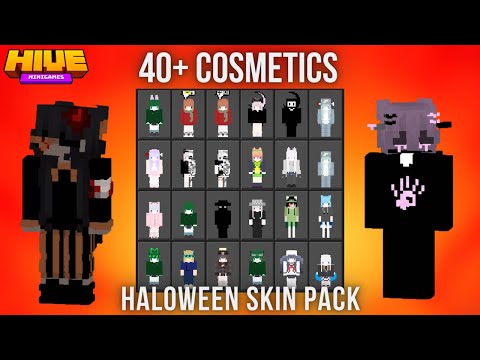 𝗖𝗼𝘀𝗺𝗲𝘁𝗶𝗰𝘀 𝗣𝗮𝗰𝗸 || 4D skins working on HIVE 2023, 40 cosmetics (1.20+)