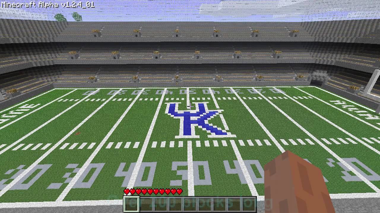 Minecraft - University of Kentucky Football Stadium - YouTube