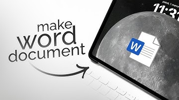 How to Make Word Document in iPad (tutorial)