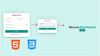 User form using PHPand MYSQL | how to create a user form using HTML, CSS JavaScript @kingcode415