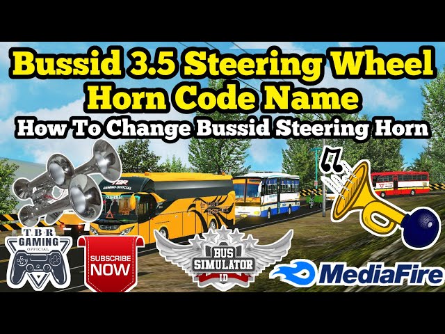 #Bussid 3.5 Steering Wheel Horn Code Name | How To Change Bussid Steering Horn | TBR Gaming Official class=