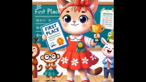 The Story of the cute Kitten: From Victim to Champion! 🏆 #school #motivation #cat #respect