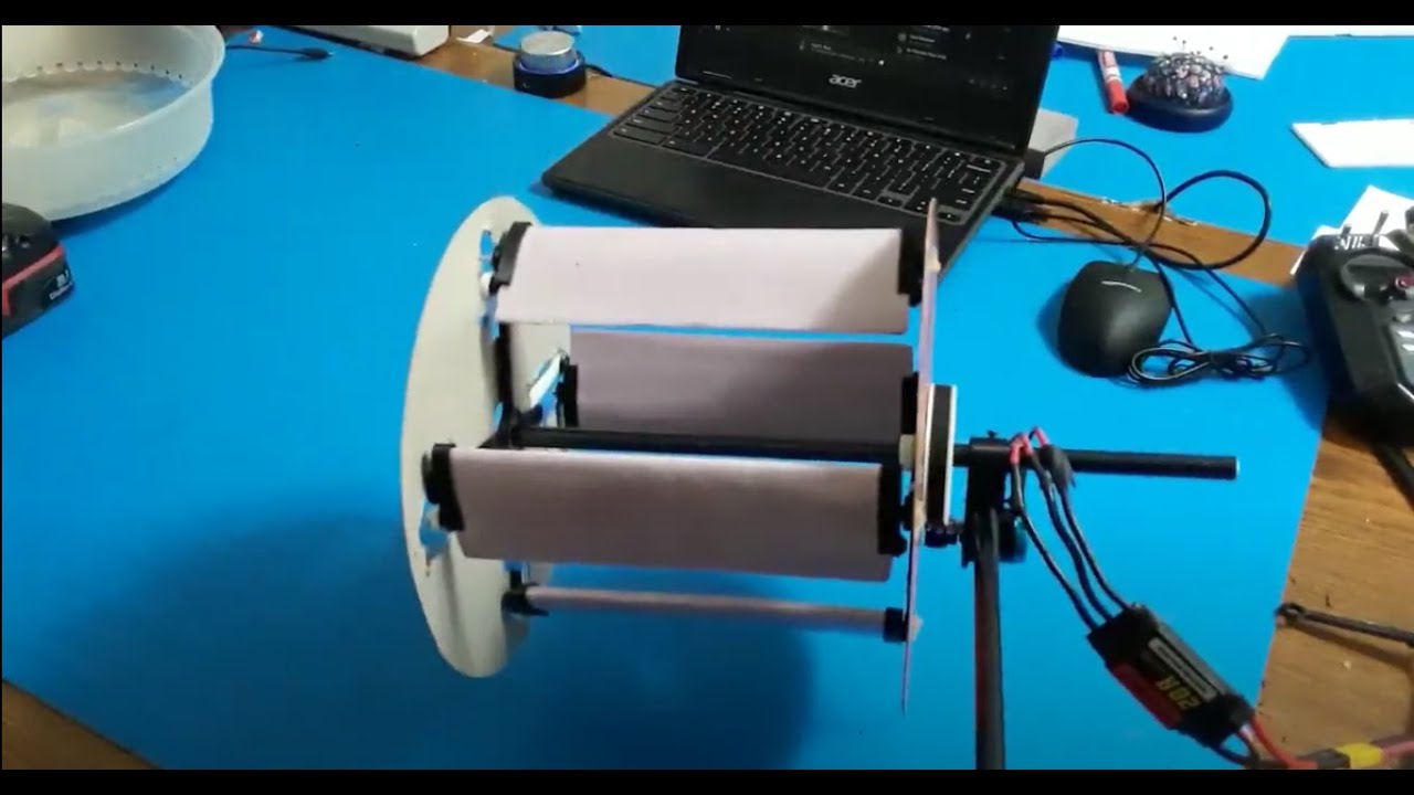 Cyclorotor Flings an Airfoil