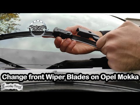 How to change front Wiper Blades on Opel Mokka Mokka X 