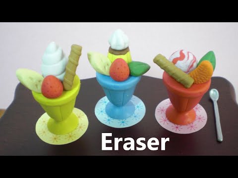 Kutsuwa - Eraser making kit #7 - Parfait shaped erasers