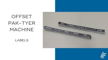 Label Strips Bundling Pak Tyer Offset Tying Machine