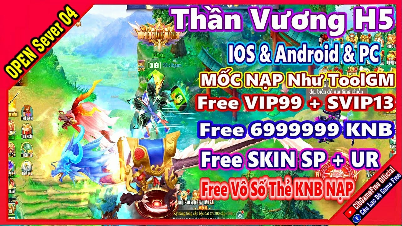 Vh Ios 《H5 Game》Thần Vương VH - Free VIP99 + SVIP13 + 6.999M KNB + Vô Số KNB ...