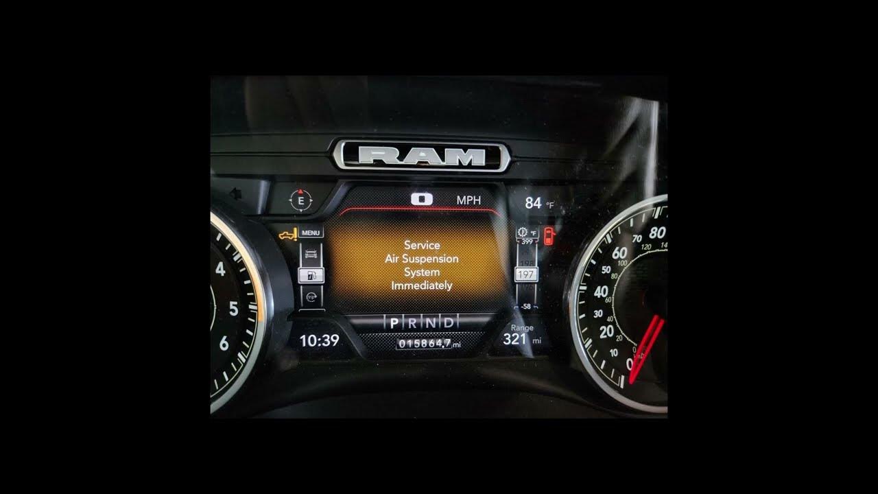 2022 Ram Air suspension failure - YouTube
