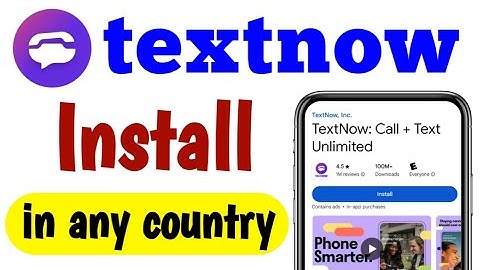 Textnow App Install Any Country in Google Play Store | Textnow Isn