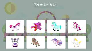 Memory Game | Find the Unicorn | Kids puzzle screenshot 4