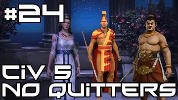 Civ 5 No Quitters Multiplayer - Giant Empires! #24