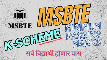 MSBTE K-scheme Minimum passing marks 2023|MSBTE NewUpdate|MSBTE First yearpassing marks|MSBTE Result
