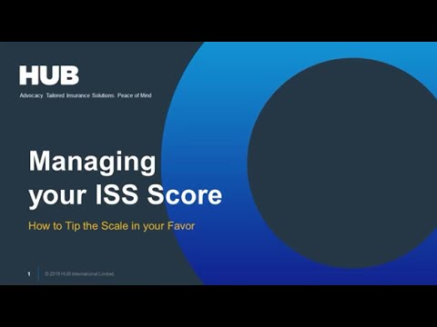 Manage and Improve Your ISS Score
