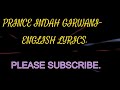 PRINCE INDAH LATEST MUSIC (GIRWANI) TRANSLATION.