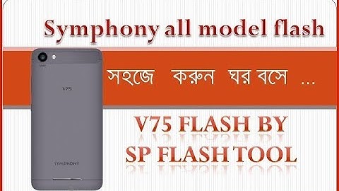 How to flash Symphony v75 free without password