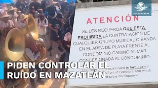 Quieren dejar playas de Mazatlán sin música de banda