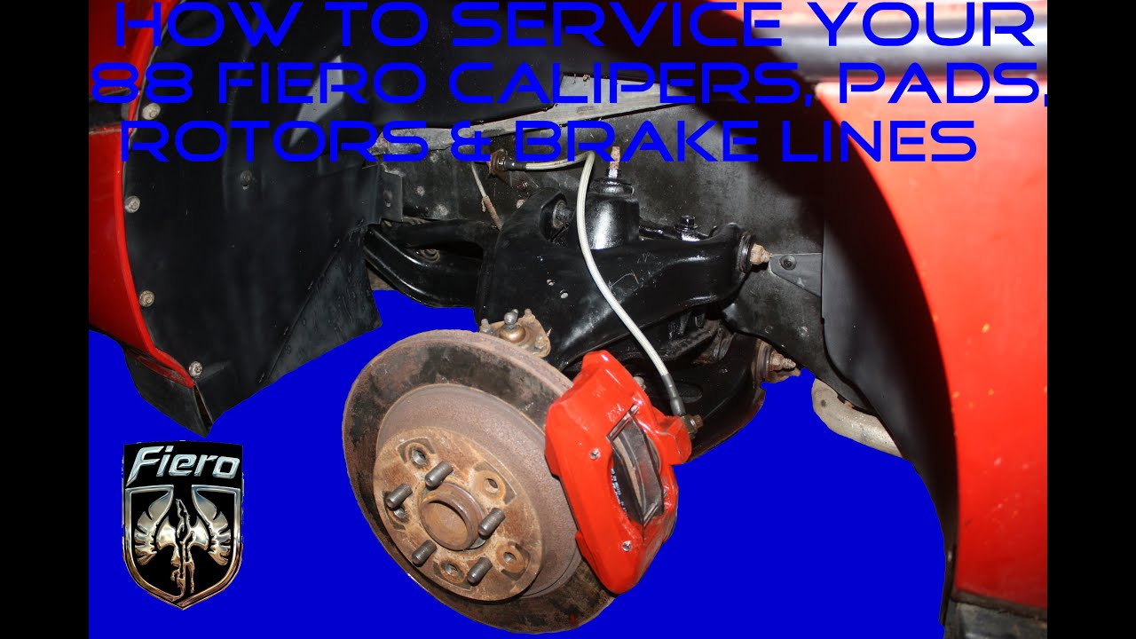 Pontiac Fiero How to remove & Install 88 Brake Caliper, Pads, Rotors