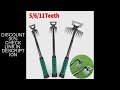 2 In 1 Gardening Hand Weeder Tool Puller Shovel Hand Weed Remover 5/6/11 Tooth for Garden Lawn Yard