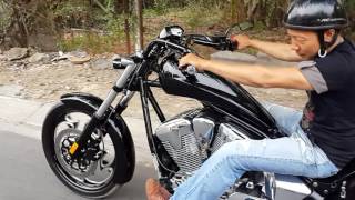 Test honda Fury chopper ...