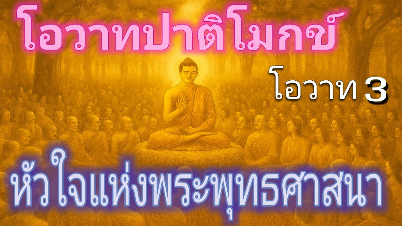 โอวาทปาติโมกข์ : หัวใจแห่งพระพุทธศาสนา | หยุดทำชั่ว | ทำดีให้เต็มที่ | ทำจิตให้บริสุทธิ์ | ฟังธรรมะ