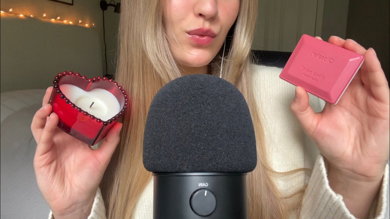 ASMR | Fast Tapping & Scratching Pink + Red Triggers🌹💕🌸