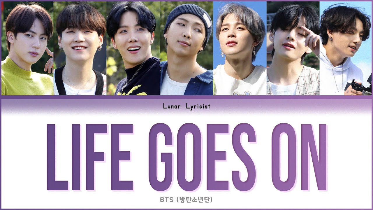 Bts (방탄소년단) - 'Life Goes On' - (Color Coded Lyrics) - Youtube