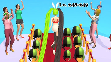 Hair Challenge 🌈👩 🌈 New Update Android Gameplay Walkthrough Level 248-249