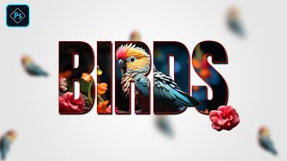 Bird Text Portrait in Photoshop