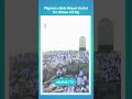 Pilgrims climb Mount Arafat for climax of Hajj.