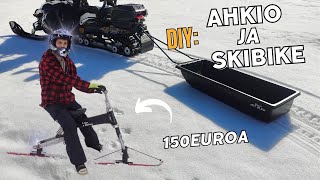 DIY Ahkio kelkan perään ja skibike