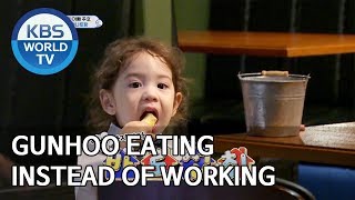Gunhoo eating instead of working [The Return of Superman/2019.10.13]