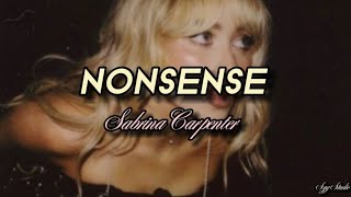 Sabrina Carpenter  Nonsense (Lyrics) #nonsense #sabrina #fypシ #lyricvideo #fm
