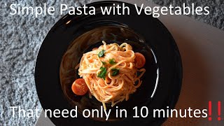 Easy 10 minutes pasta with things we all have at home  Red sauce with onion and peppers by Angelo Br. 50 views 1 year ago 3 minutes, 41 seconds