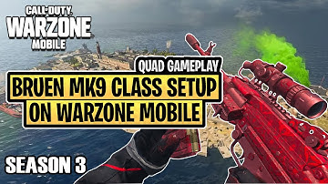 WARZONE MOBILE GAMEPLAY BRUEN MK9 CLASS SETUP