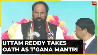 WATCH | Uttam Kumar Reddy Sworn-In As Telangana Minister | Telangana CM News