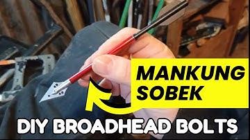 Zelfgemaakte broadheadbouten voor de Man Kung Sobek kruisboog